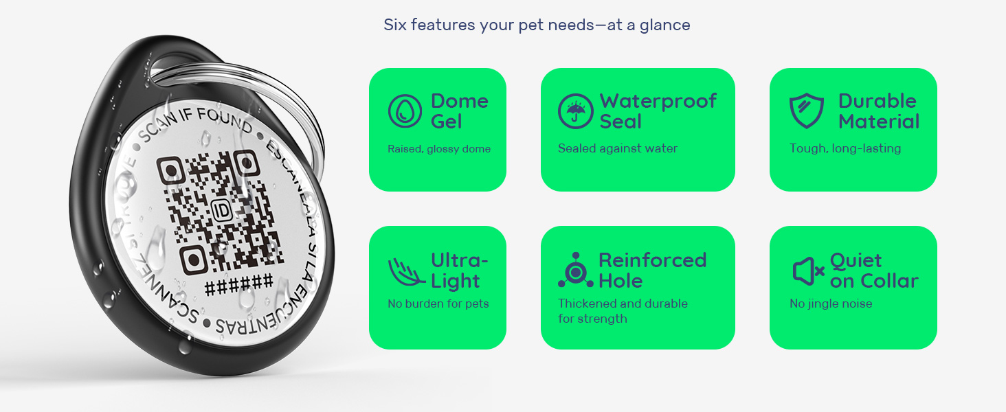 Smart ID dog tag and cat tag
