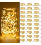 btfarm 30 Pack Fairy Lights Battery Operated [3 Modes], 7ft 20 Led Twinkle Lights String Lights W...