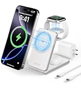 Acer 3 in 1 Charging Station for iPhone, Wireless Charger Stand,15W Fast MagSafe Charger for iPho...