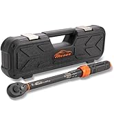 MESGS 1/2-Inch Drive Click Torque Wrench, 10-180 Ft-Lb/13.6-244.0 Nm, Dual-Direction 72-Tooth Rat...