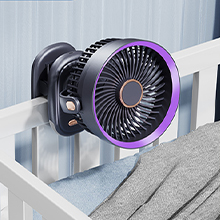 Earthuses fans can be clipped onto the bedside and used while sleeping.