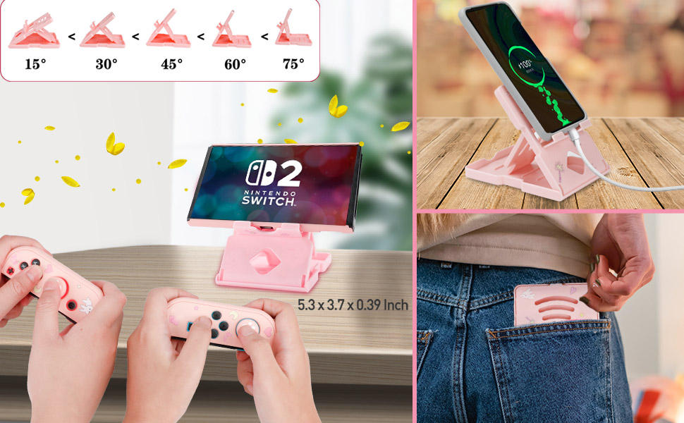 switch 2 accessories pink