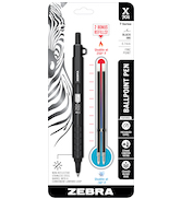 zebra pen X-701 tactical ballpoint pen in packaging, 1 pack