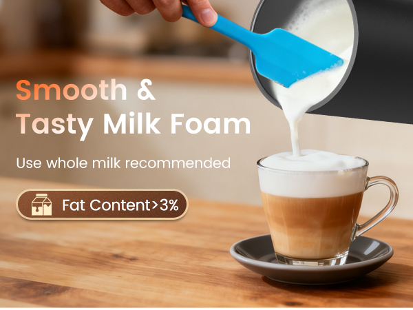 milk frother and steamer