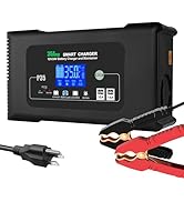 YHCHKJ Battery Charger 0-35A,12V/24V Smart Car Battery Charger for Lithium,LiFePO4,Lead Acid,AGM,...