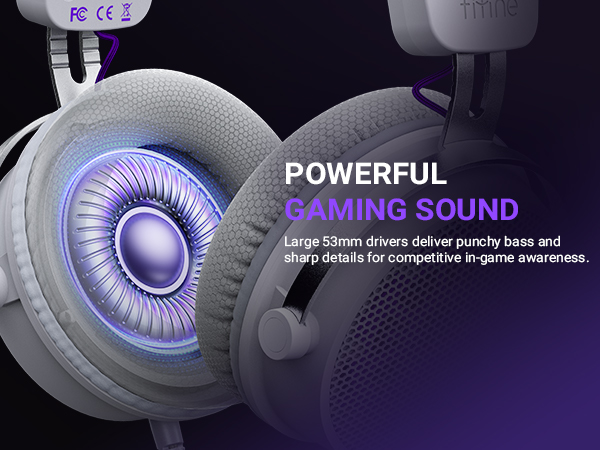 powerful 53mm drivers