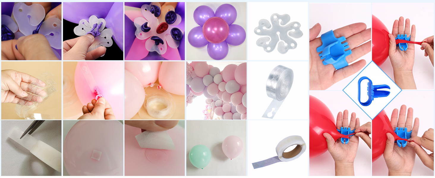 Balloon Pump Kit Electric Balloon Garland Arch Kit Air Blower Inflator Party Decoration Tape Strip