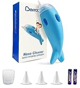 Berrcom Nasal Aspirator for Baby, Electric Nose Sucker Baby Nose Cleaner Automatic Booger Sucker ...