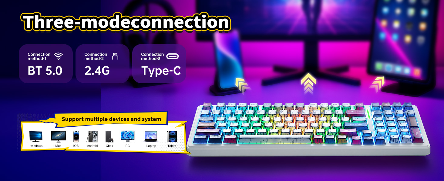 Gaming Keyboard Mechanical Wireless