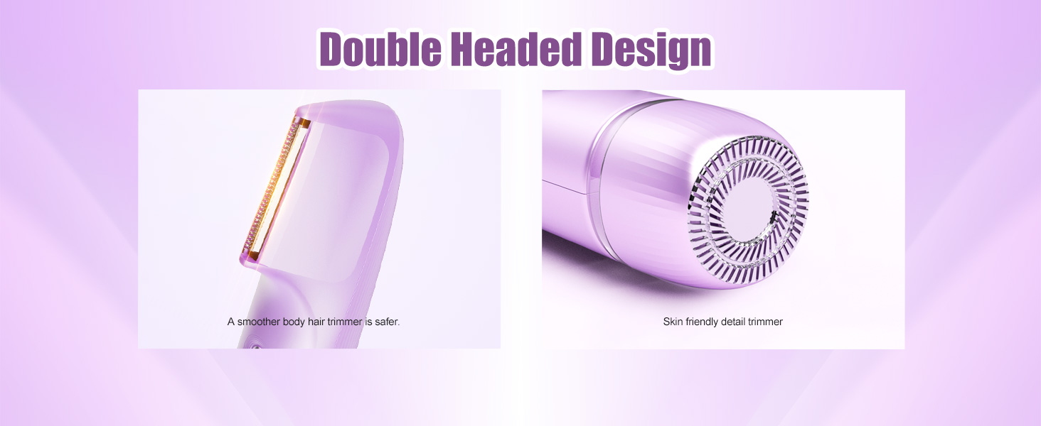 Dual Head Womens Electric Shaver