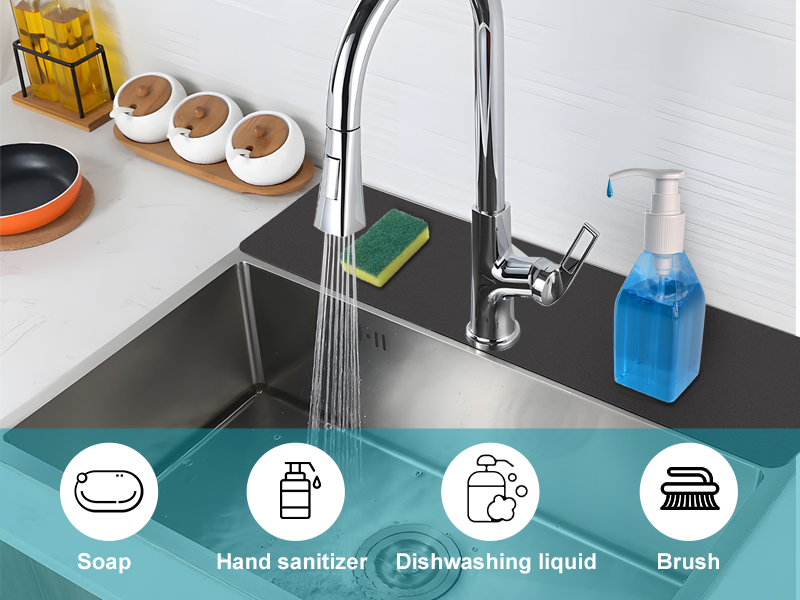 around the sink faucet mat