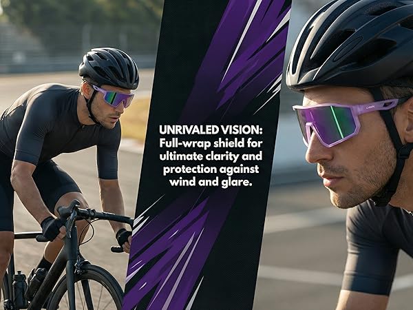 DEPHILA Polarized Sports Sunglasses for Men Women