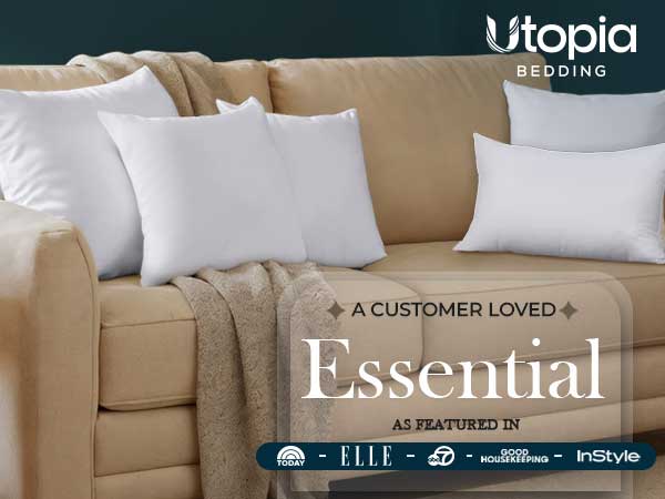 12x20 pillow insert pack of 1, utopia bedding throw pillows set of 1, bed pillows 1 pack