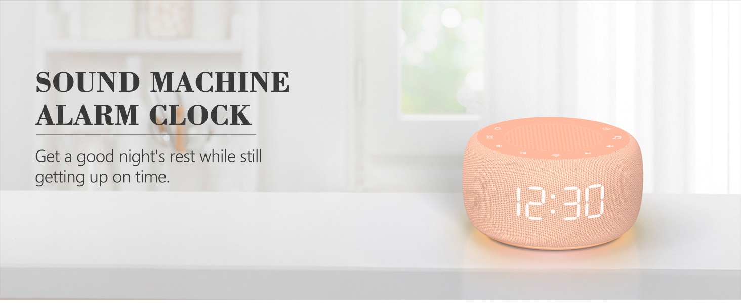 Sound machine alarm clock