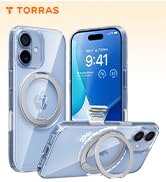 TORRAS 360 Magnetic Stand for iPhone 17 Case, [Rotatable Sturdy Kickstand][Fit for MagSafe][4X Mi...