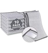 PIPUHA 10 Pack Stainless Steel Scrubber, Non-Scratch Heavy-Duty Metallic Fiber Cleaning Cloth for...