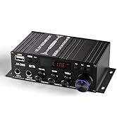 Suacopzar AK-390 2.0CH Stereo Amplifier, Max 400W HiFi Stereo Amplifier, Bluetooth 5.0 Home Audio...