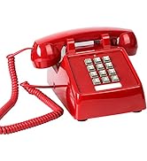 Classic Cord Phones for Home Extra Loud Mechanical Ringer Landline Telephone Retro Desk Phone wit...