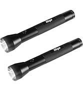 Hilngav Heavy Duty 3-Cell D Battery LED Big Flashlights, Single Mode, Aluminum Alloy Torch, Rugge...