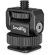 SmallRig 1/4" Mini Ball Head Cold Shoe Mount Adapter with 1/4"-20 Thread for Camera Phone Cage LE...