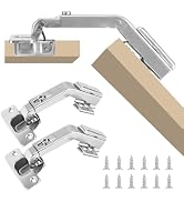 HBL' 2 Pack 135° Cabinet Hinges for Lazy Susan &amp; Bi-Fold Doors, Adjustable Corner Kitchen Cabinet...