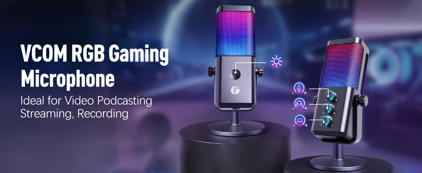 VCOM USB Microphone for PC,