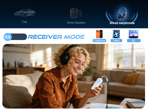 Bluetooth Transmitter Receiver for earphone