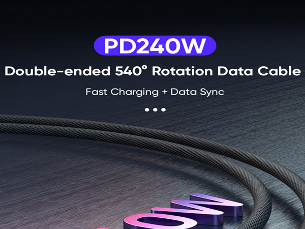 rotating cable rotating charging cable