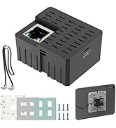 Agile Universal PoE Flush Tablet Wall Mount Kit with Bracket &amp; Flat Cable, in-Wall AC to USB-C Po...