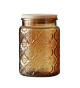 Vintage Glass Jar, 23.7 FL OZ Glass Jar with Lid, Candy Jar with Lid, Vintage Colored Mason Jar f...