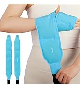 Comfytemp 24.5" Extra Long Wrist Ice Pack Wrap for Carpal Tunnel Relief, Reusable Gel Wrist Brace...