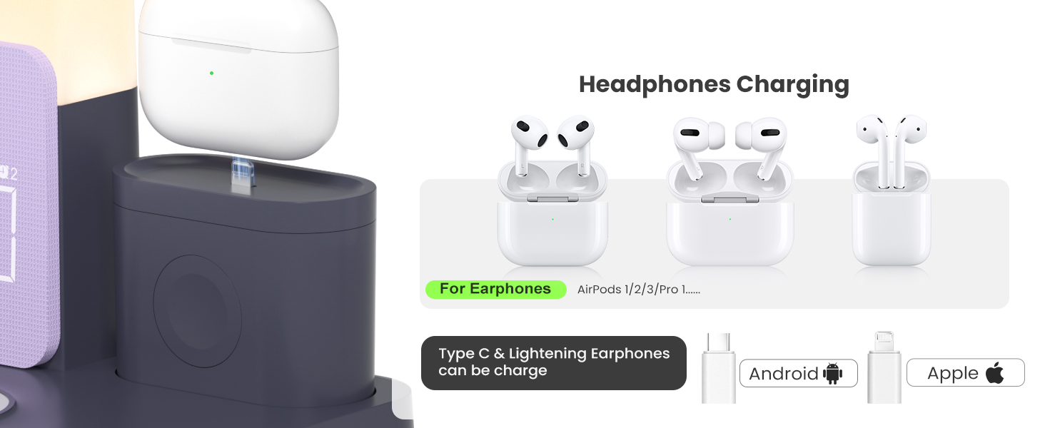 night stand with charger station