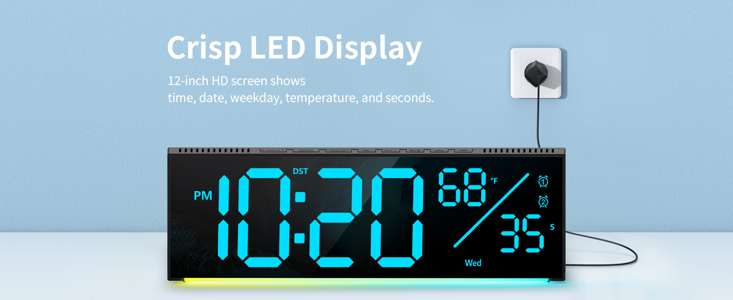 Digital Wall Clock