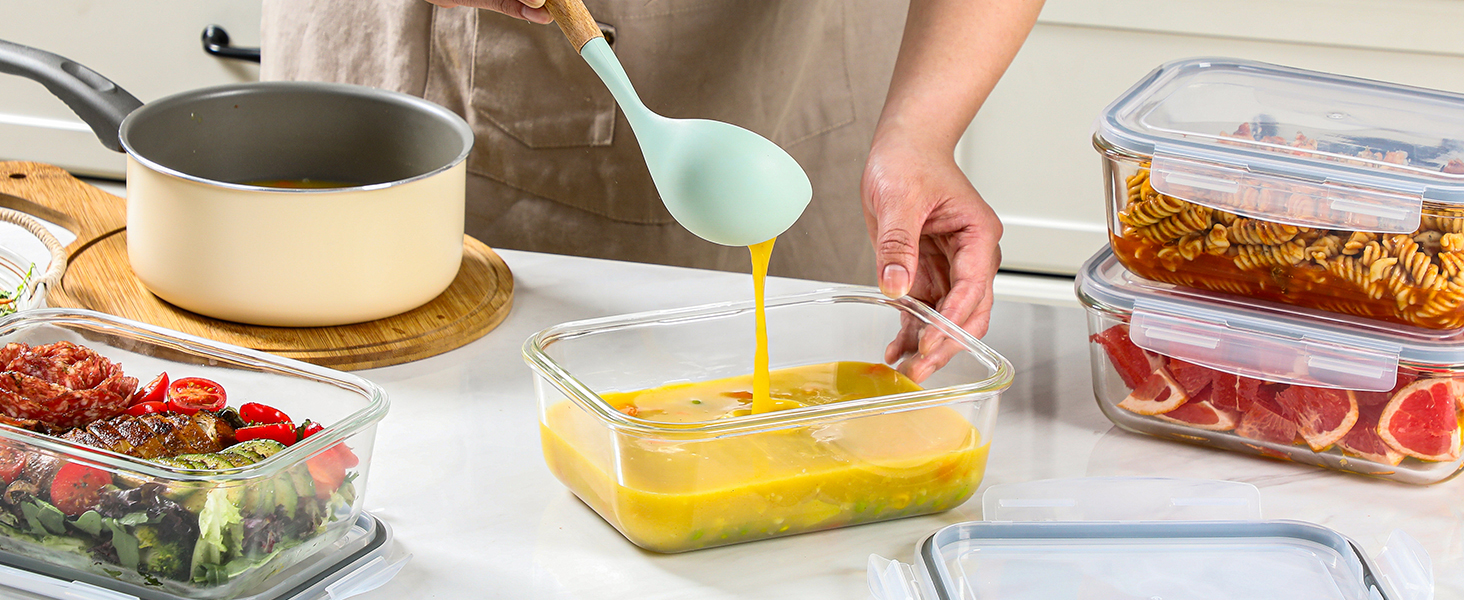 large glass storage containers with lids