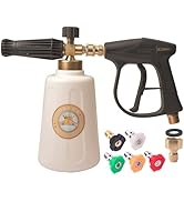 GDHXW 2 Liter Foam Cannon Pressure Washer Gun Heavy Duty Car Foam Blaster Big Mouth Adjustable Sn...