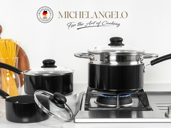 MICHELANGELO Saucepan set sauce pan