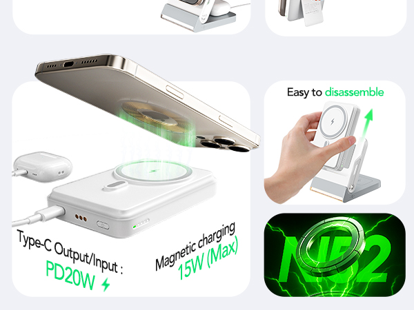 Foldable Wireless Charging Station