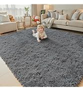 8x10 Area Rugs for Living Room Bedroom Rug, Large Area Rug Shag Shaggy Carpet Soft Plush Furry Be...