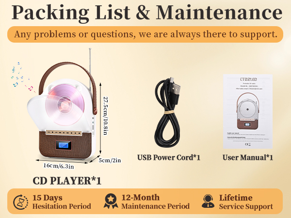 Packing List &amp;amp; Maintenance