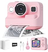 Dylanto Kids Camera Instant Print,1080P Kids Instant Cameras That Print Photos,Christmas Birthday...