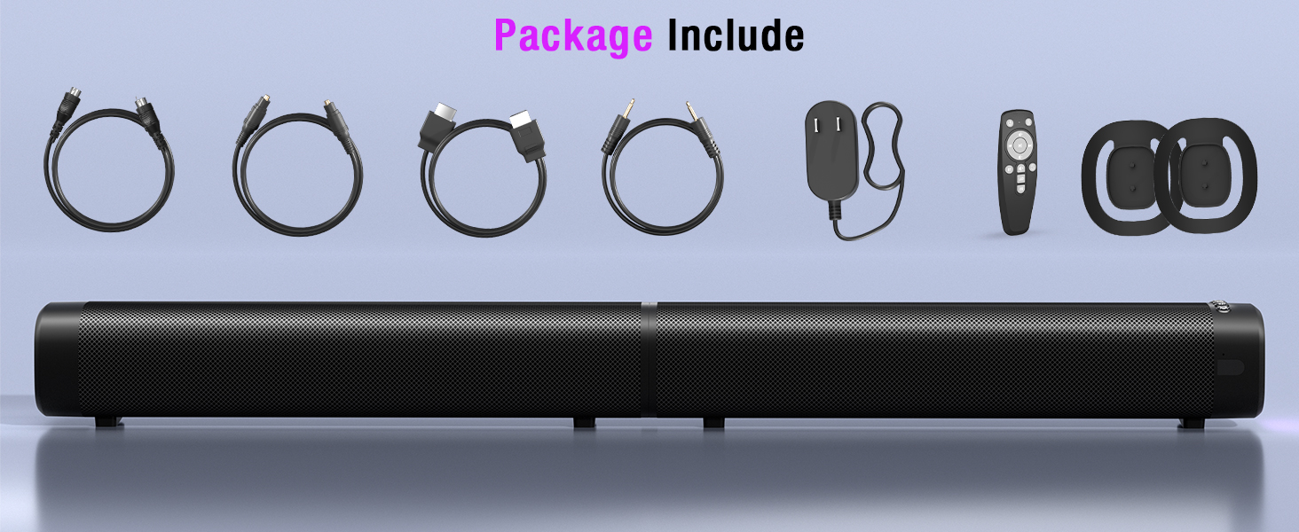 Sound bar Package Include