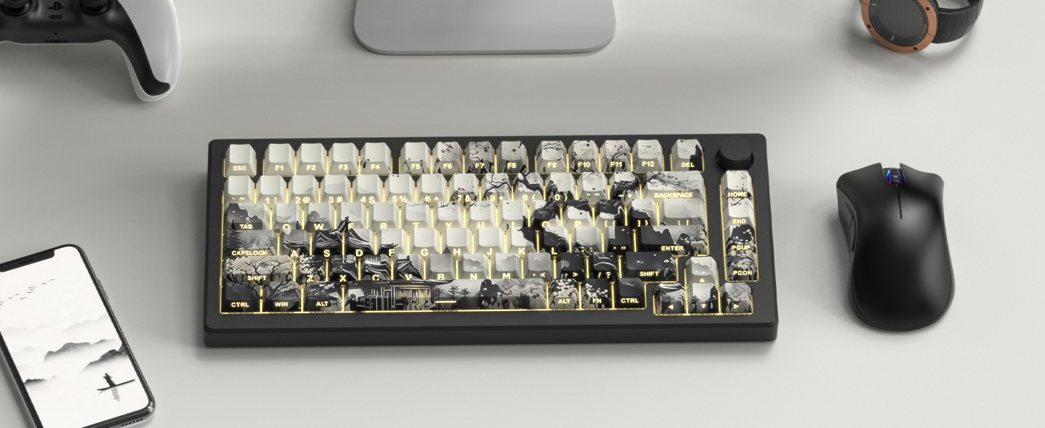 shine through keycaps