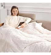 Heated Throw Blanket Electric Heating Blanket 50''X60'' - Small Electric Throw for Couch with 5 F...