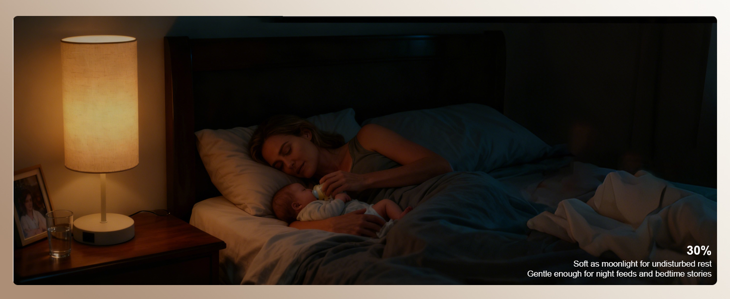 30% Sleep Glow as night light for bedroom bedside nightstand