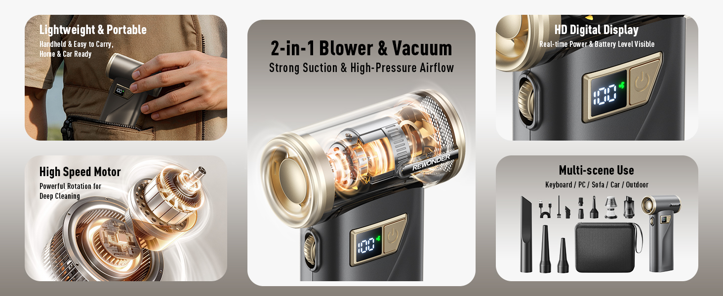Rechargeable Electric Air Duster