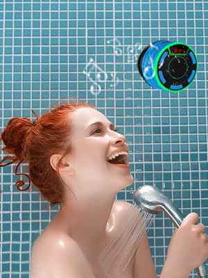 Bluetooth waterproof shower speaker