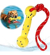 Mity rain Floating Dog Toys –E-TPU Water Pool Fetching Toy with Rope | for Small Medium Large Pet...