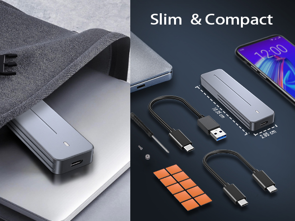 M.2 NVMe SATA SSD Enclosure
