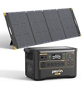 pecron F3000LFP Solar Generator with 300W Solar Panel, 3072Wh Portable Power Station, 3600W LiFeP...