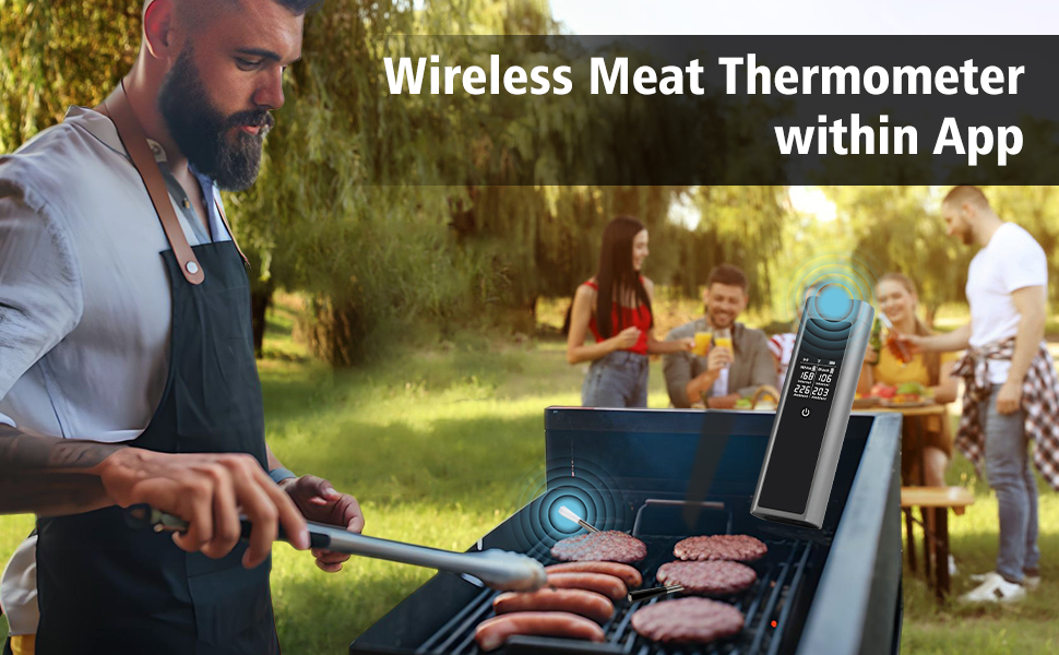 Wireless Meat Thermometer with App